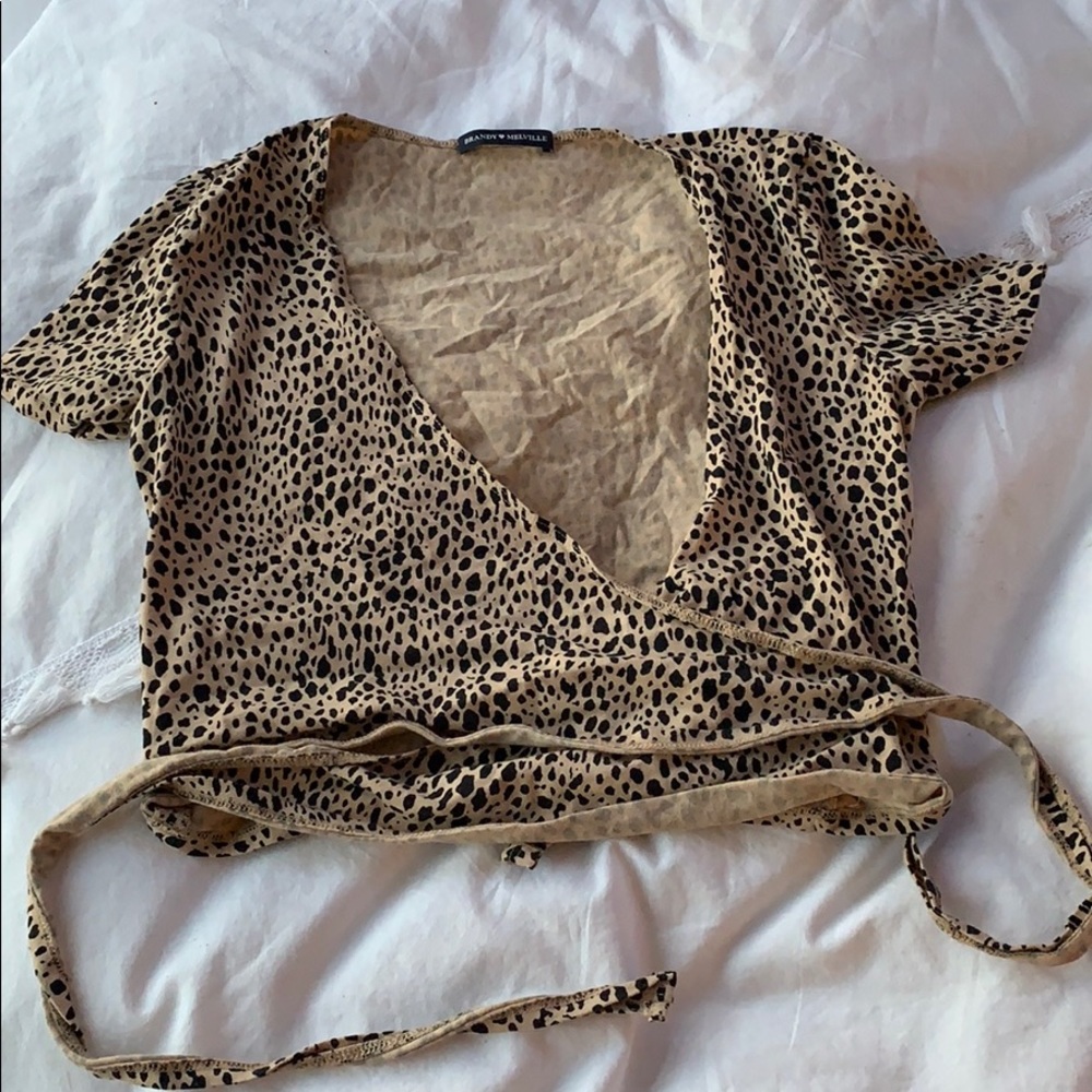 Brandy Melville leopard print top